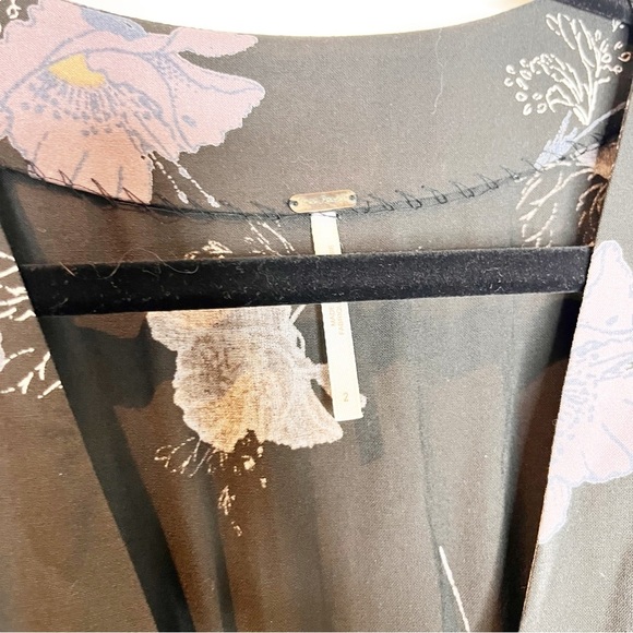 FREE PEOPLE | Drapey Melanie Printed Mini Dress in Night - Picture 6 of 6